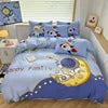 Kelzarro™ 100% Cotton Space Cartoon Duvet Cover Set for Kids with Pillowcases