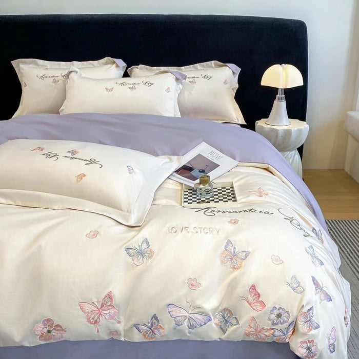 Kelzarro™ 200TC Cotton Duvet Cover Set – Printed Long-Staple Cotton Bedding for All Seasons