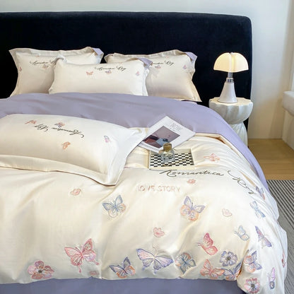 Kelzarro™ 200TC Cotton Duvet Cover Set – Printed Long-Staple Cotton Bedding for All Seasons