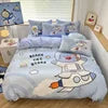 Kelzarro™ 100% Cotton Space Cartoon Duvet Cover Set for Kids with Pillowcases