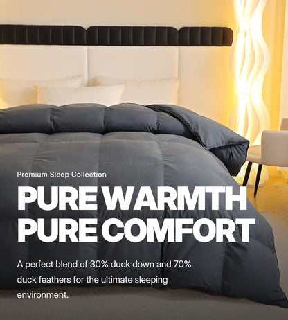 Kelzarro™ Duck Feather Comforter – Washable All-Season Cozy Bedding