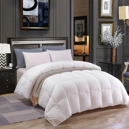 Kelzarro™ 90% White Goose Down Comforter – Thick Warm Winter Bedding Quilt
