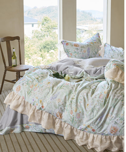 Kelzarro™ Cotton Printed Duvet Cover Set with Pillowcases – Modern Bedding Set