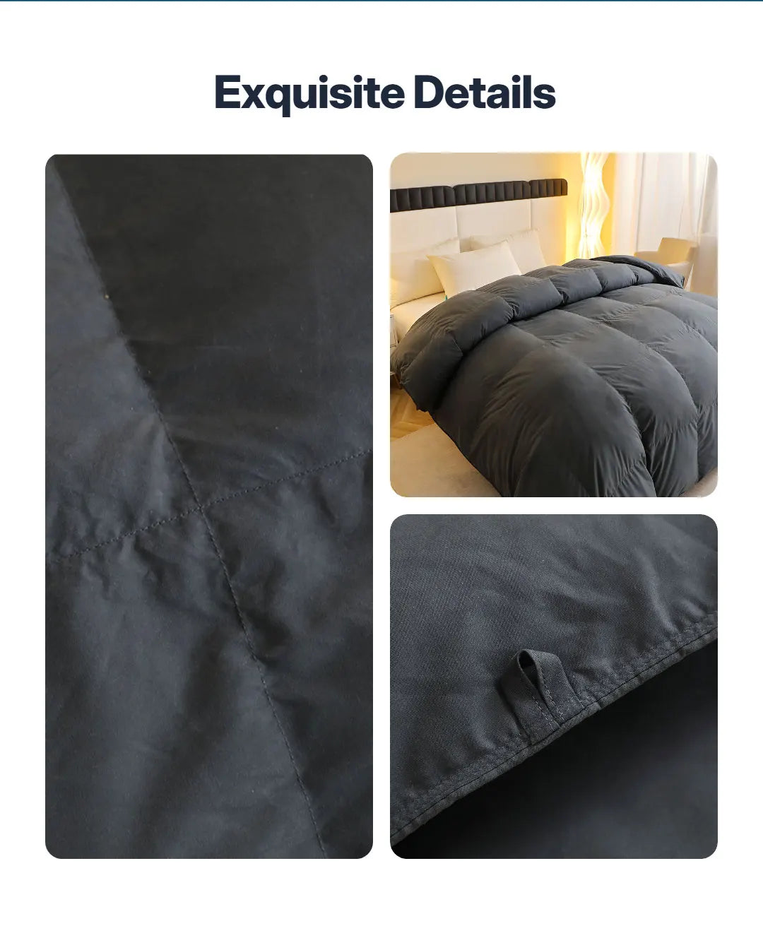 Kelzarro™ Duck Feather Comforter – Washable All-Season Cozy Bedding