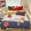 Kelzarro™ 100% Cotton Space Cartoon Duvet Cover Set for Kids with Pillowcases