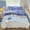 Kelzarro™ 100% Cotton Space Cartoon Duvet Cover Set for Kids with Pillowcases