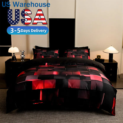 Kelzarro™ Soft Polyester Fiber 4-Piece Bedding Set – Breathable & Easy Care Home Bedding