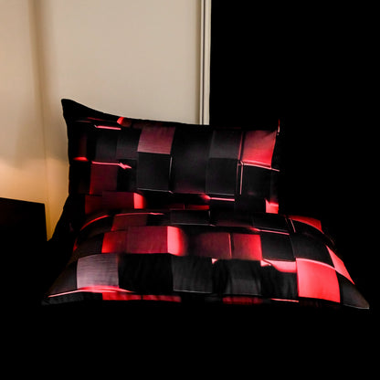 Kelzarro™ Soft Polyester Fiber 4-Piece Bedding Set – Breathable & Easy Care Home Bedding